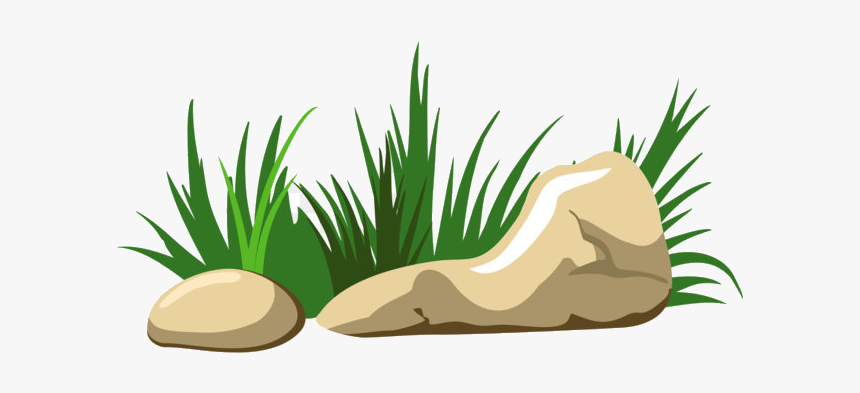 Soil Rock Clipart Free On Transparent Png - Cartoon Transparent Background Grass Png, Png Download, Free Download