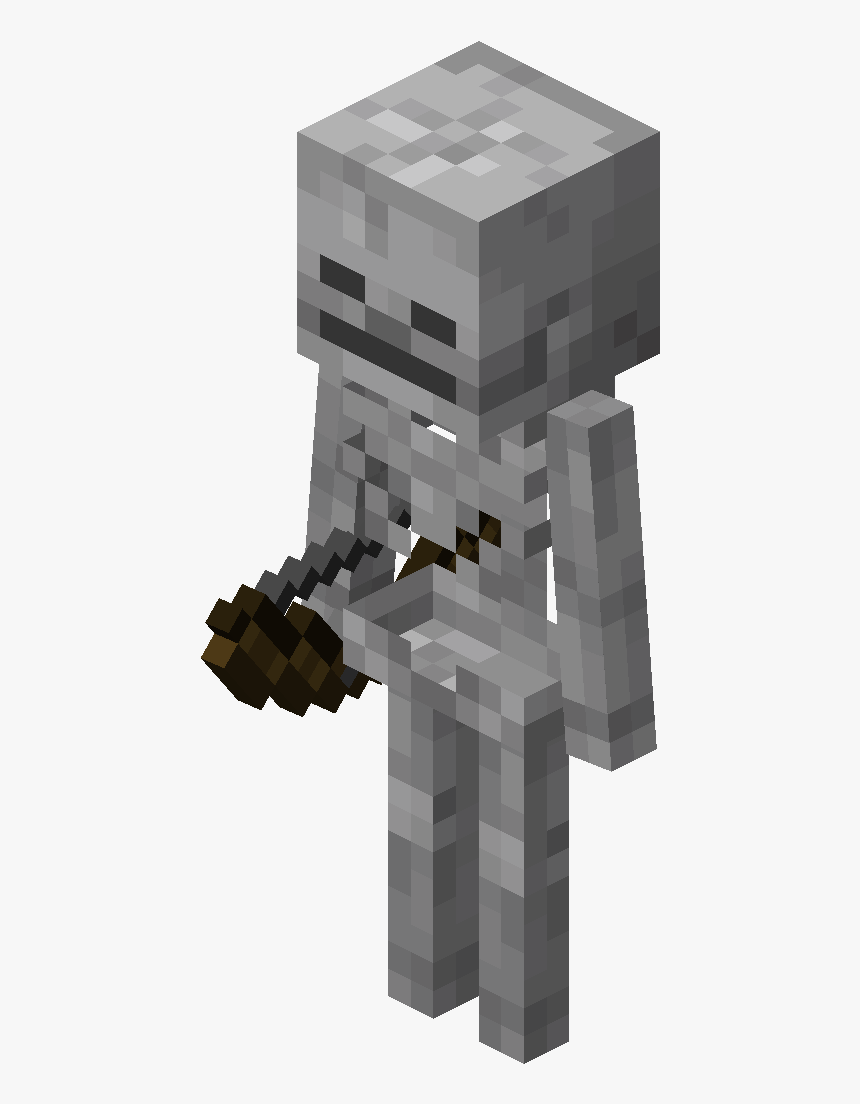 Skeleton From Minecraft, HD Png Download, Free Download