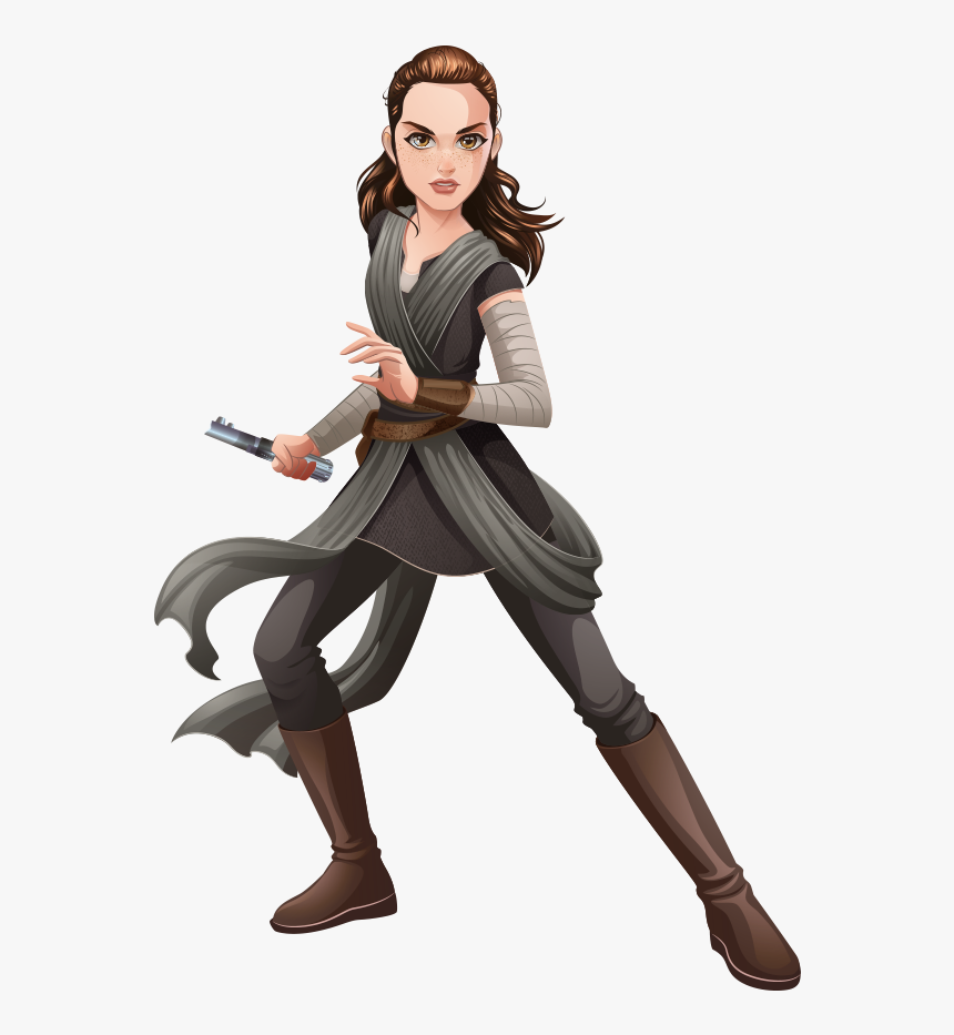 Star Wars Forces Of Destiny Rey, HD Png Download, Free Download