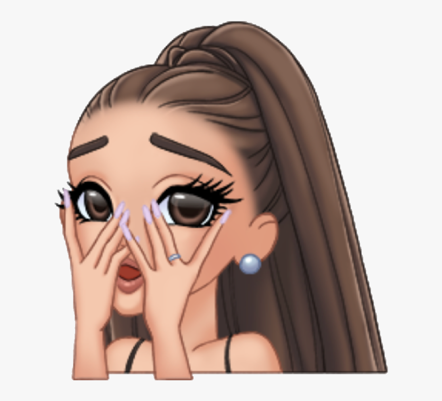 Transparent Scared Eyes Clipart - Ariana Grande Arimoji Transparent, HD Png Download, Free Download