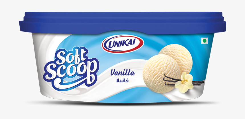 Soft Scoop Vanilla - Unikai Ice Cream Soft Scoop Vanilla, HD Png Download, Free Download