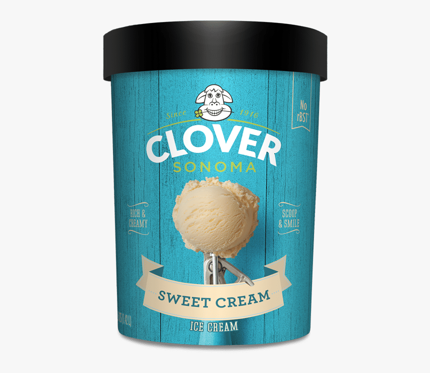 Sweet Cream Ice Cream - Clover Sweet Cream Ice Cream, HD Png Download, Free Download