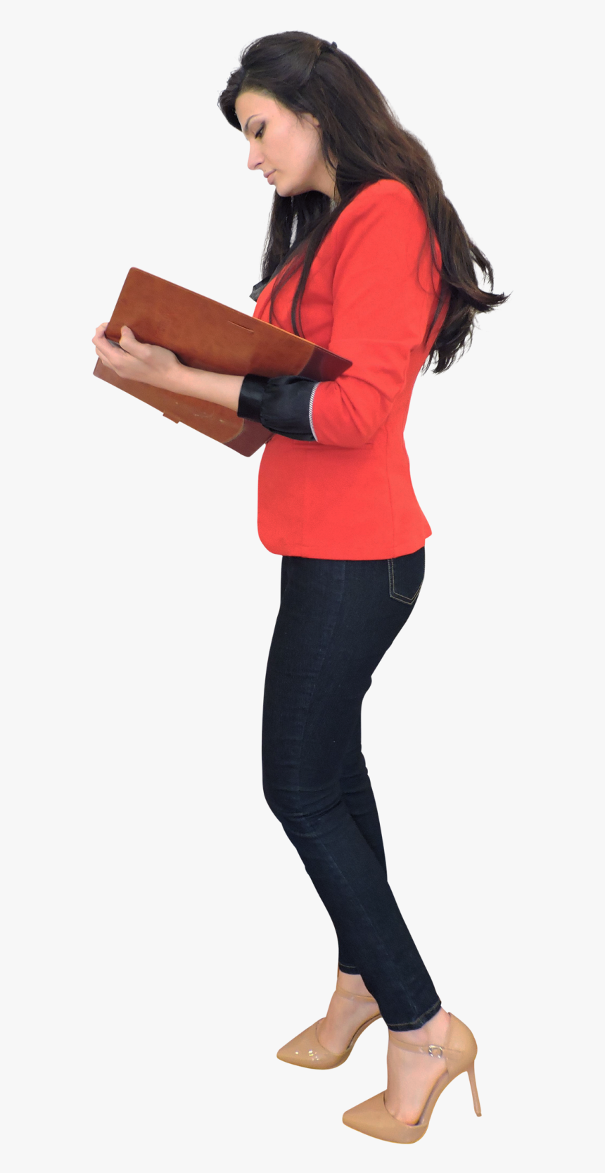 Office Lady Png - Cut Out Person Png, Transparent Png, Free Download