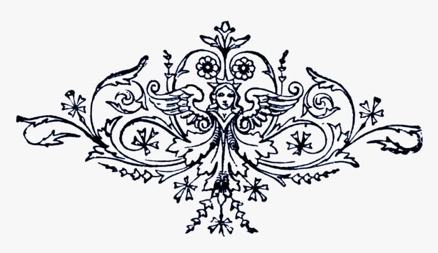 Vintage Circus Banner Png Download - Floral Motif, Transparent Png, Free Download