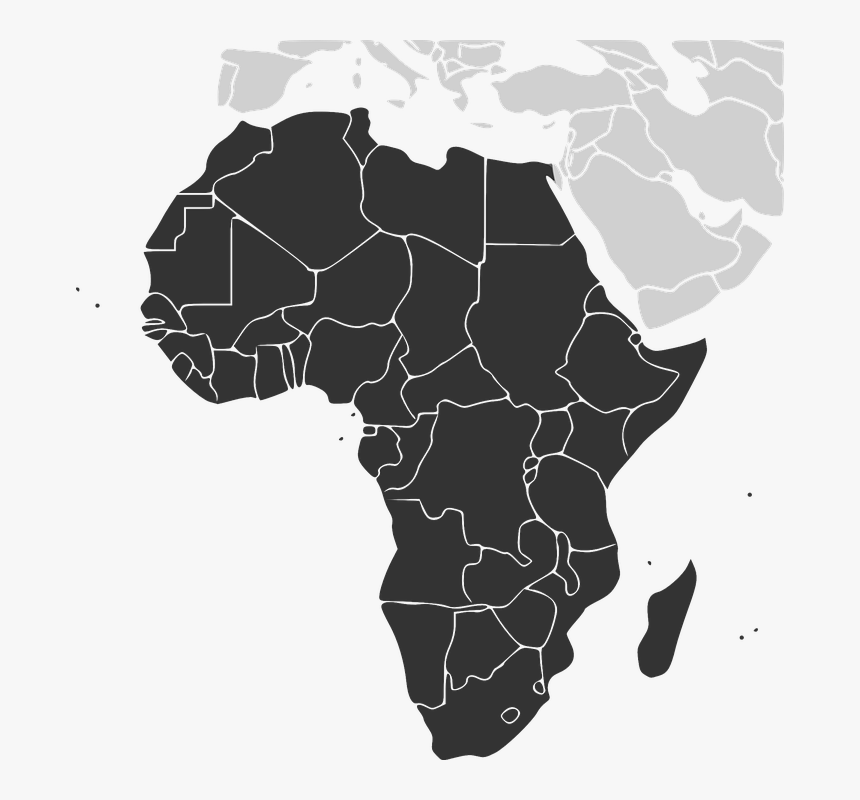 Africa, Continent, Countries, Map, Madagascar - صور قارة افريقيا, HD Png Download, Free Download