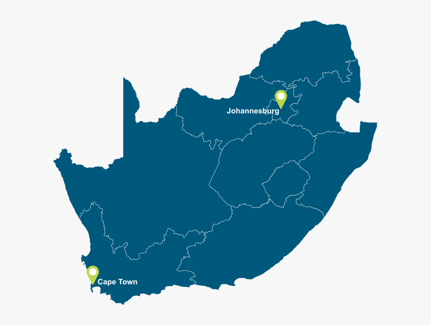 Locations Where We Provide Services In South Africa - South Africa Silhouette, HD Png Download, Free Download