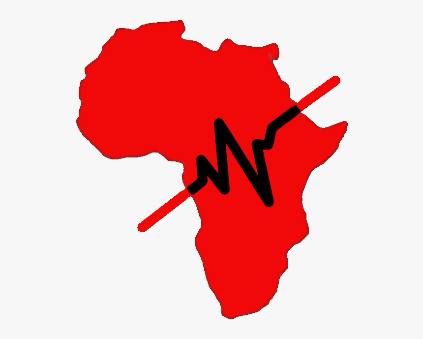 Transparent Heart Rate Clipart - Africa Map Red, HD Png Download, Free Download