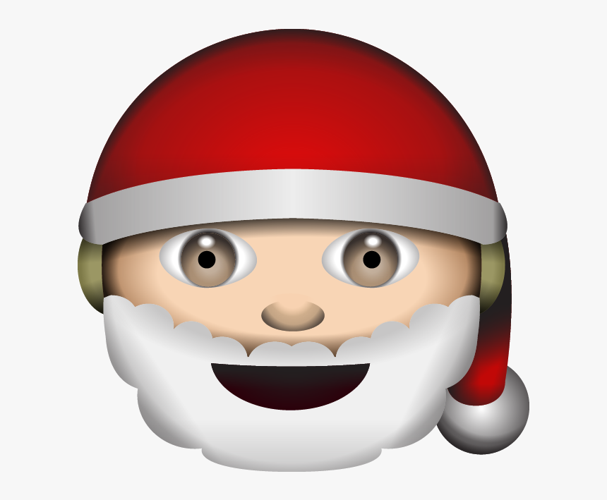 Santa Claus Emoji Png, Transparent Png, Free Download