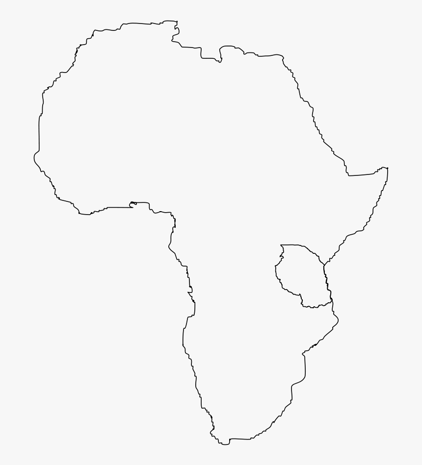Africa Black And White Clipart - Line Art, HD Png Download, Free Download