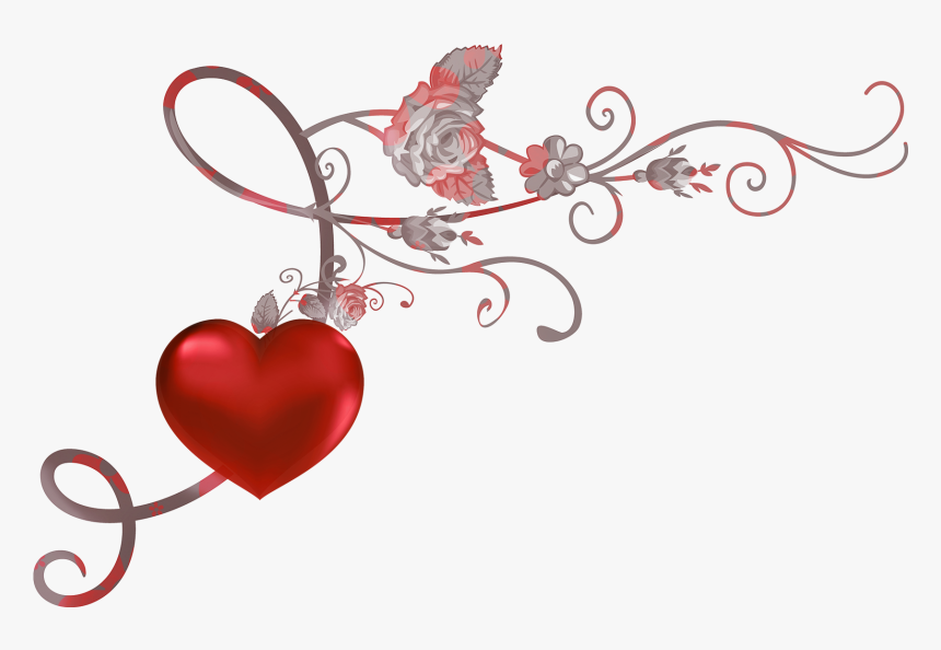 Clipart Hearts Decoration - Saint Valentin Coeur Rouge, HD Png Download, Free Download