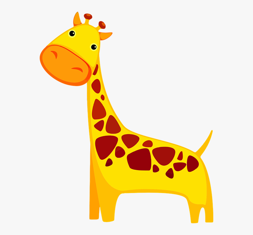 Free Vector Graphic Africa Animal Cartoon Giraffe Image - Cute Cartoon Giraffe Png, Transparent Png, Free Download