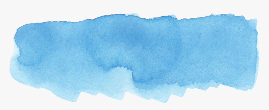 Blue Paint Stroke Png - Watercolor Brush Blue Png, Transparent Png, Free Download