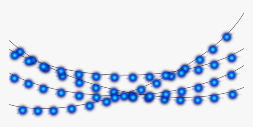 Blue Christmas Lights Png, Transparent Png, Free Download