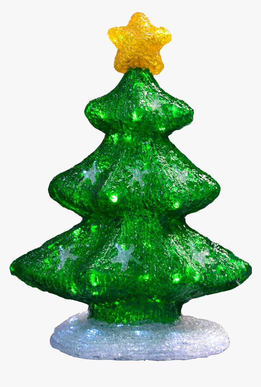 Acrylic-tree - Christmas Tree, HD Png Download, Free Download