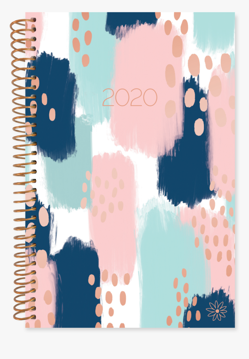 2020 Soft Cover Daily Planner & Calendar, Paint Strokes - Daily Planner 2019 2020 Covers, HD Png Download, Free Download