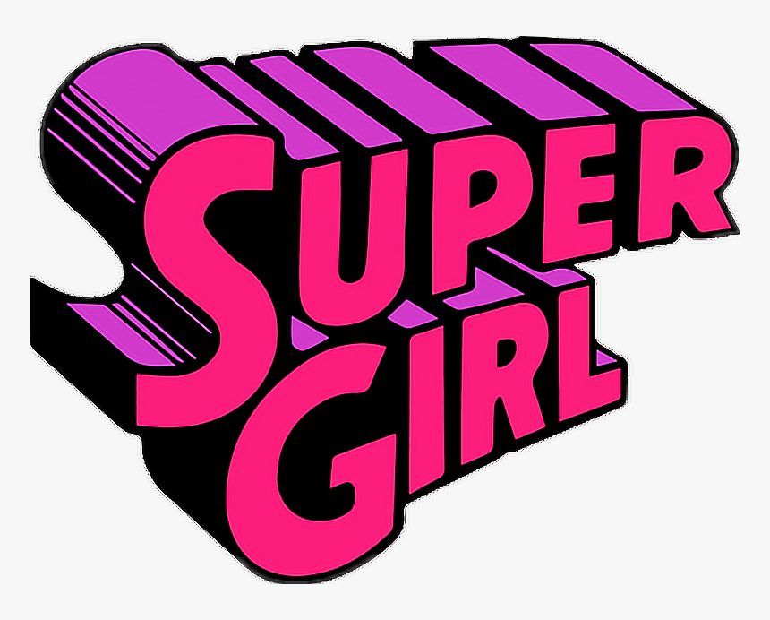 Tumblr Cute Supergirl Girl Png Clipart Collage Stickers - Stickers Tumblr Png Gif, Transparent Png, Free Download