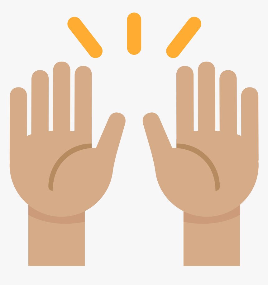 High Five Clipart Svg Clip Art Free - Hands Emoji Png, Transparent Png, Free Download
