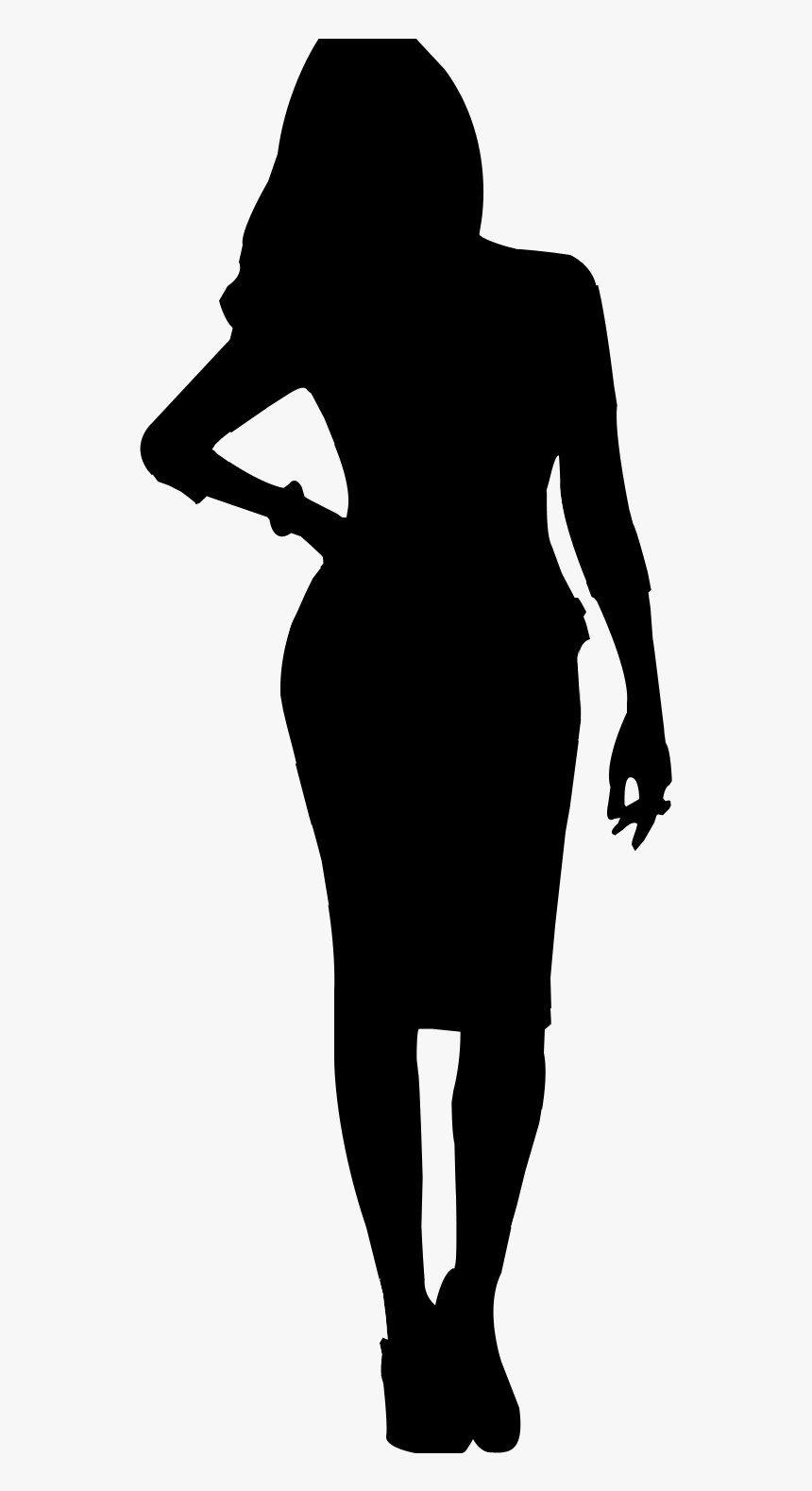 Vector Graphics Silhouette Woman Illustration Girl - Shadows Of People  Running, HD Png Download - kindpng
