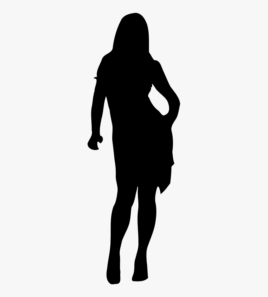 Woman Silhouette Clip Art - Woman Walking Away Silhouette, HD Png Download, Free Download