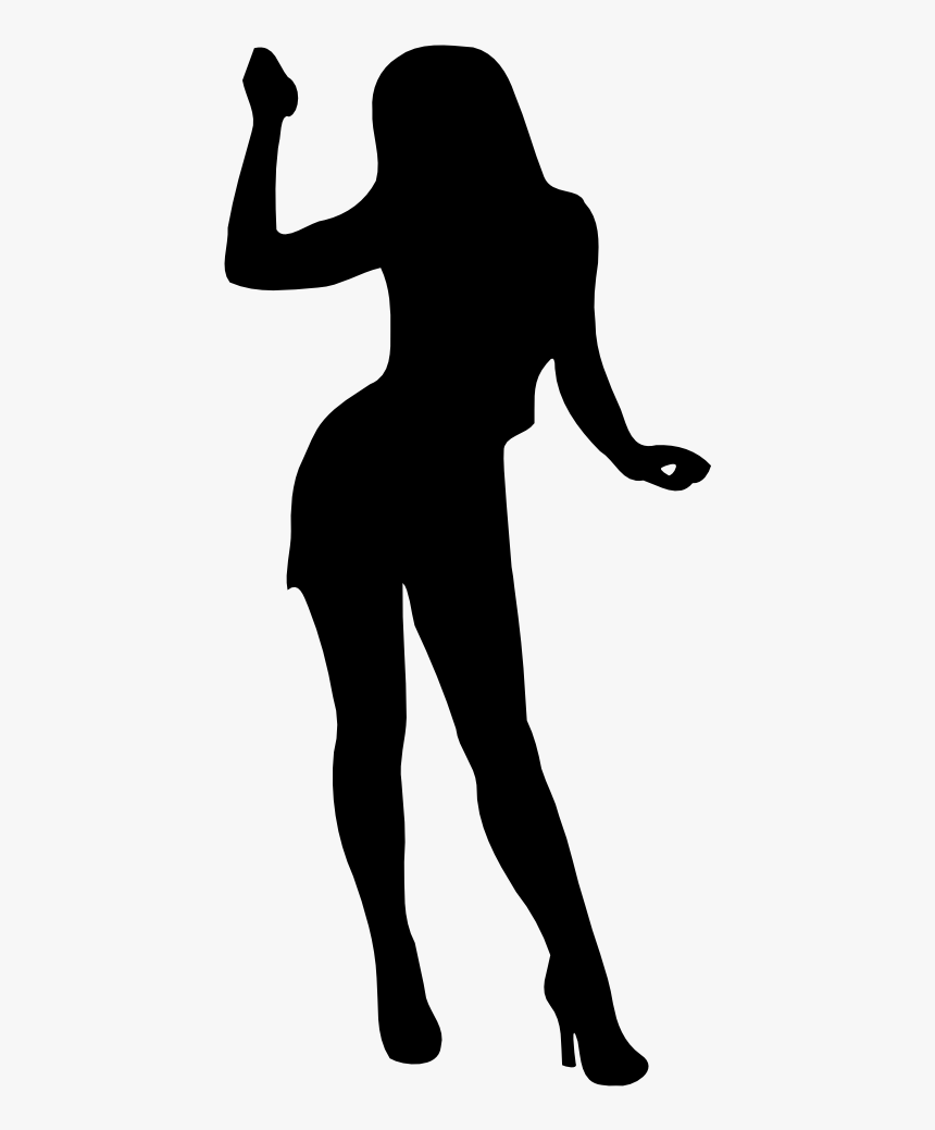 Standing,shoulder,woman - Woman Silhouette Clipart, HD Png Download, Free Download
