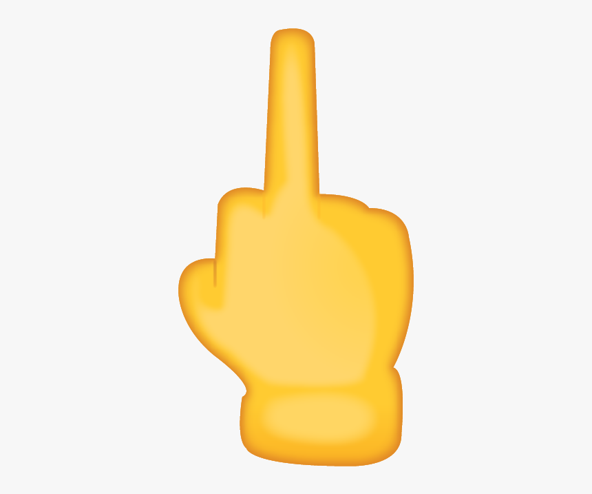 Apple Middle Finger Emoji, HD Png Download, Free Download