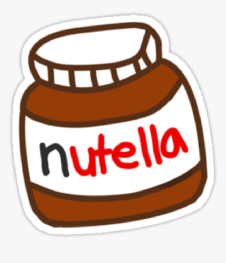 Nutella Tumblr Stickers Of Nutella, HD Png Download, Free Download