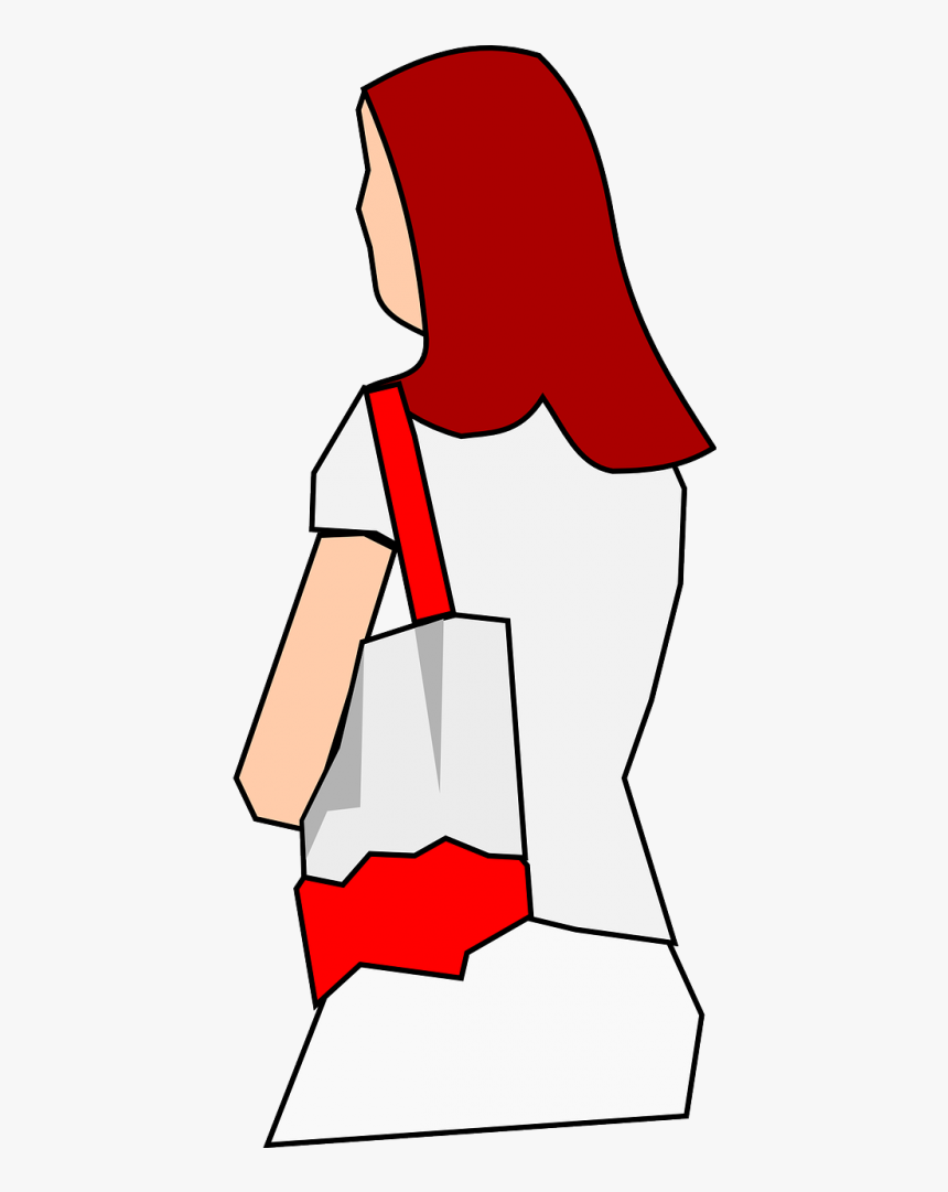 Clipart Woman With Purse, HD Png Download, Free Download