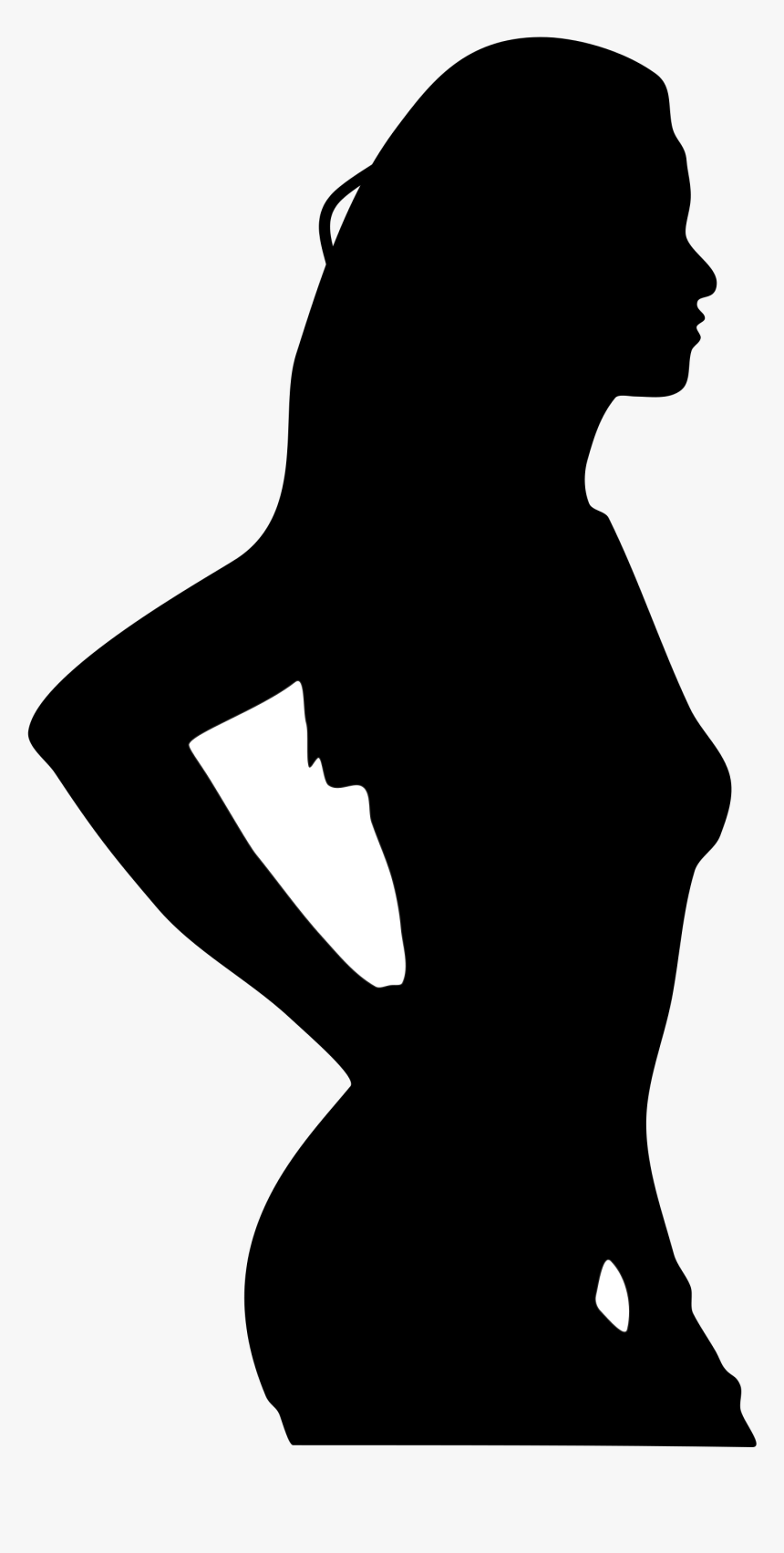 Clip Art Silhouette Woman Vector Graphics Portable - Woman Silhouette Icon Png, Transparent Png, Free Download