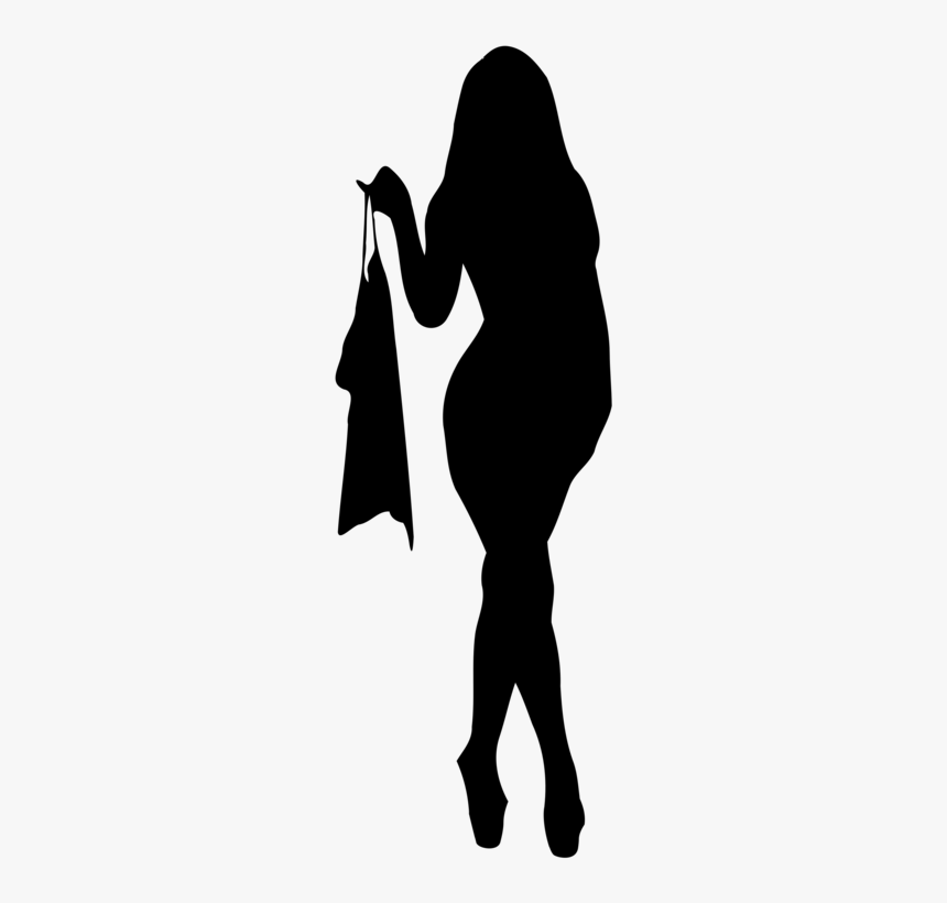 Shoulder,standing,woman - Silueta De Mujer Sensual, HD Png Download, Free Download