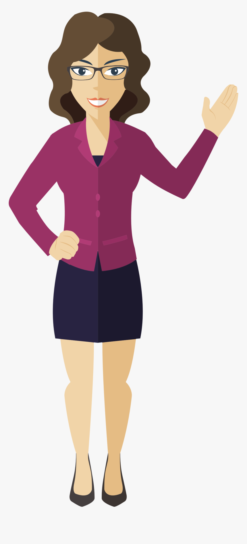 Woman Presentation Business Woman Png Image - Woman Clipart, Transparent Png, Free Download
