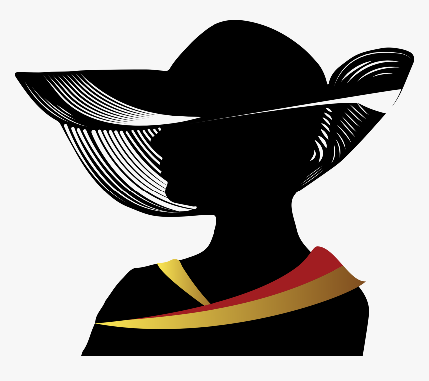 Woman, Hat, Religious, Fashion, Lady, Church - Women In Hats Silhouette, HD Png Download, Free Download