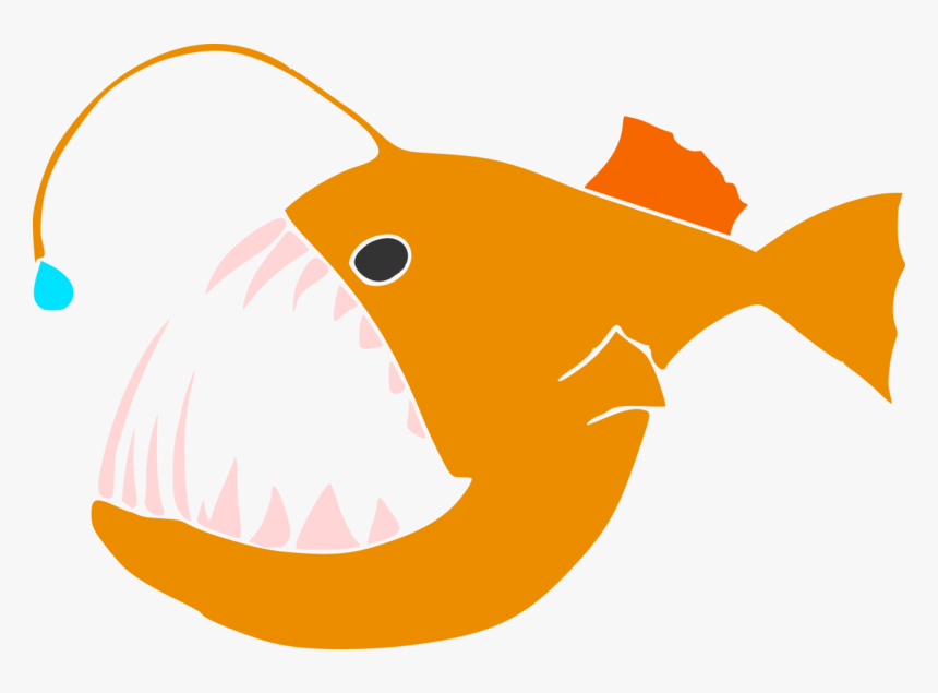 Angler Fish Clipart Png, Transparent Png, Free Download