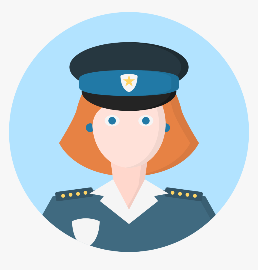 Woman Vector Police - Police Woman Icon, HD Png Download, Free Download