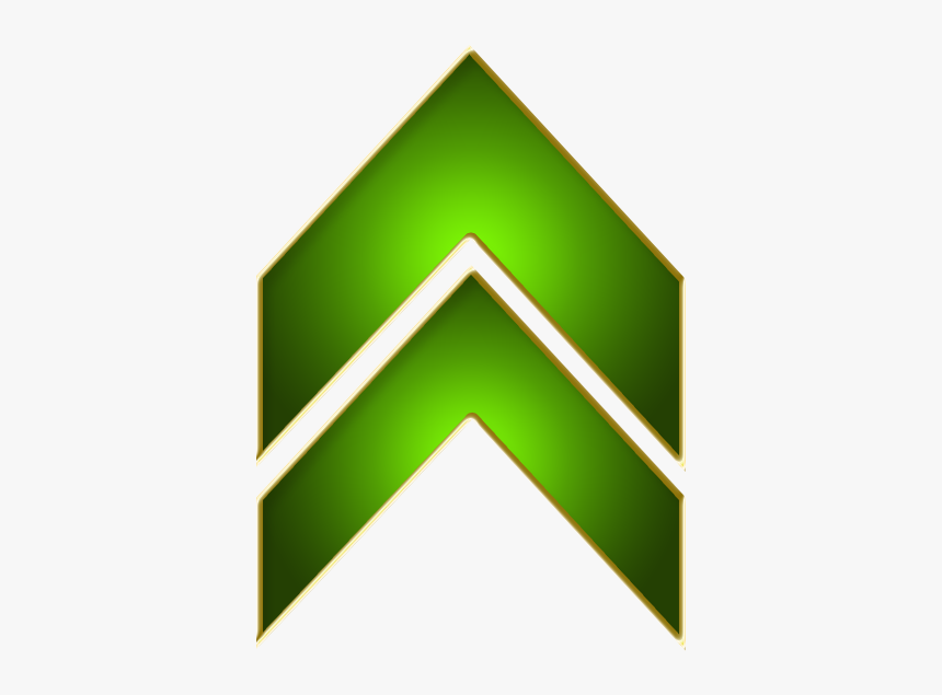 Double Arrow Green Up - Up Arrow Gold Png, Transparent Png, Free Download