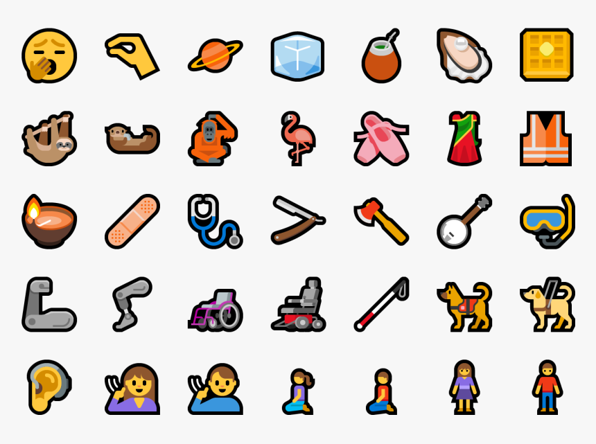 61 New Emoji With Unicode 12 In Windows 10 - Emoji 12 Windows 10, HD Png Download, Free Download