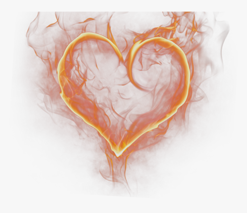 Heart - Fire Heart Png, Transparent Png, Free Download