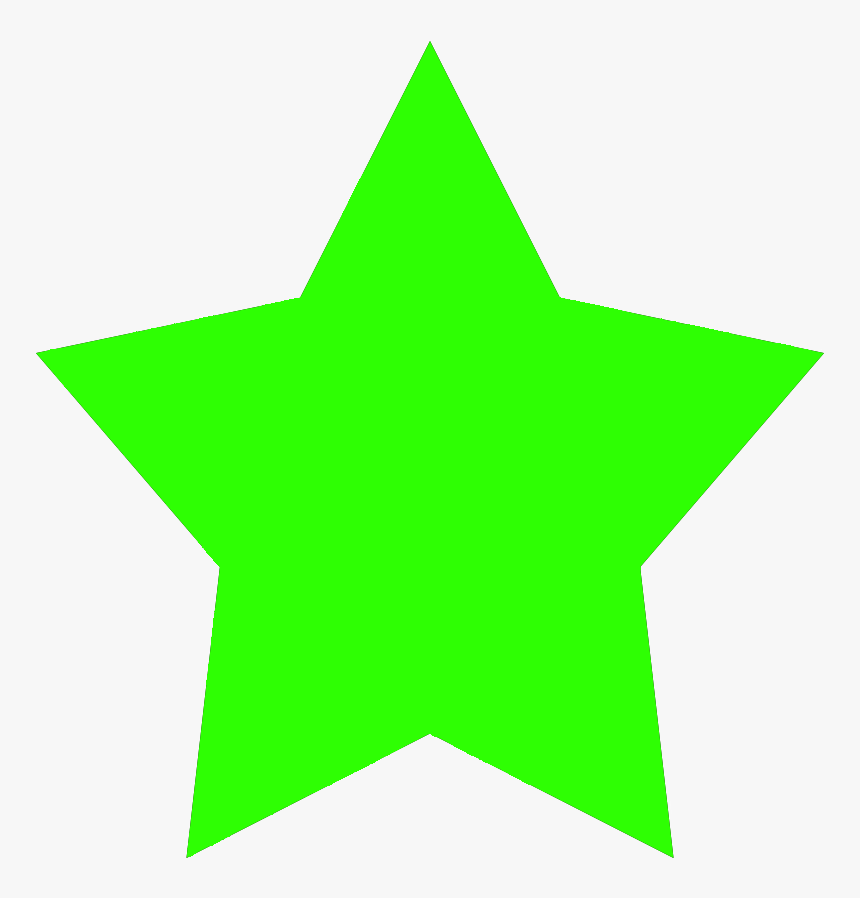 Simple Star Graphic, Green Star Image - Colored Star Clip Art, HD Png Download, Free Download