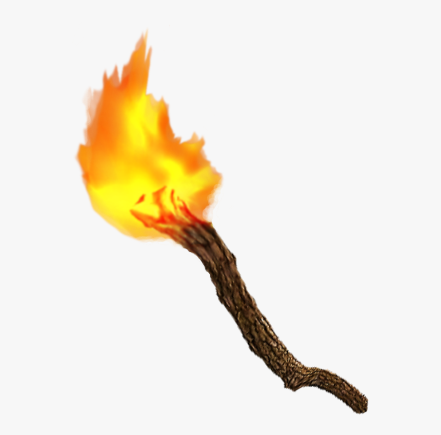 Fire Png Images Free - Wooden Fire Torch Png, Transparent Png, Free Download