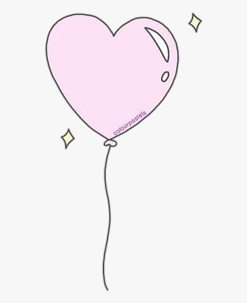 Hot Air Balloon Drawing Clip Art - Heart, HD Png Download, Free Download