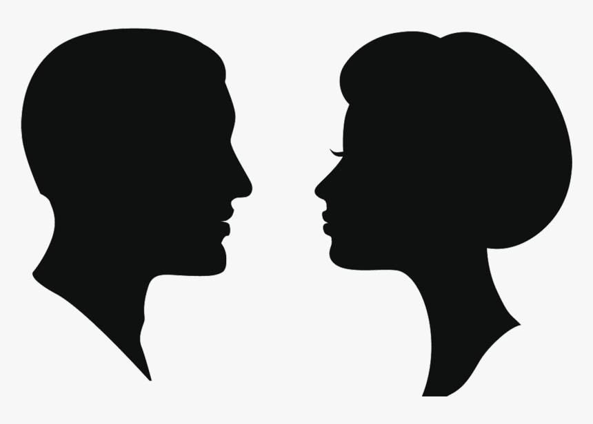 Female Man Art Woman Transprent Png Free - Face Silhouette Vector Free, Transparent Png, Free Download