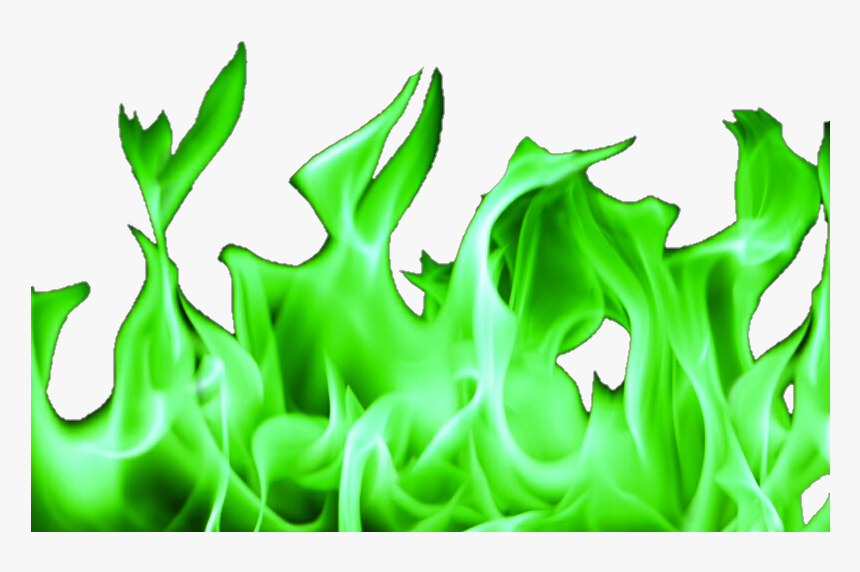 Green Fire Png - Clipart Transparent Background Flames, Png Download, Free Download