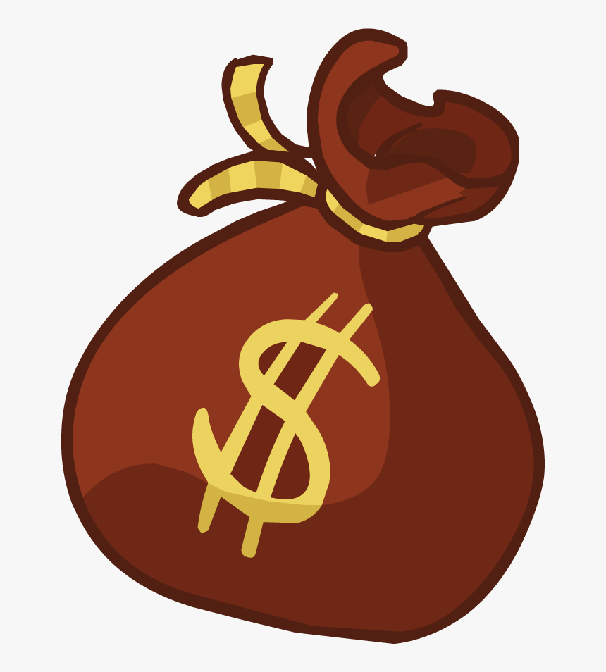 Transparent Money Bag Clipart - Bag Of Money Pounds, HD Png Download -  kindpng