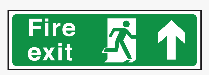 British Standard Fire Exit Sign"
 Title="arrow Up - Fire Exit Right Arrow, HD Png Download, Free Download