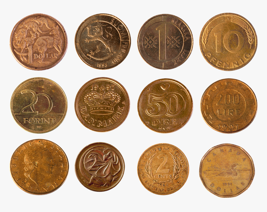 Money Coins Png Image - Halloween Pumpkin Sticker Printables, Transparent Png, Free Download