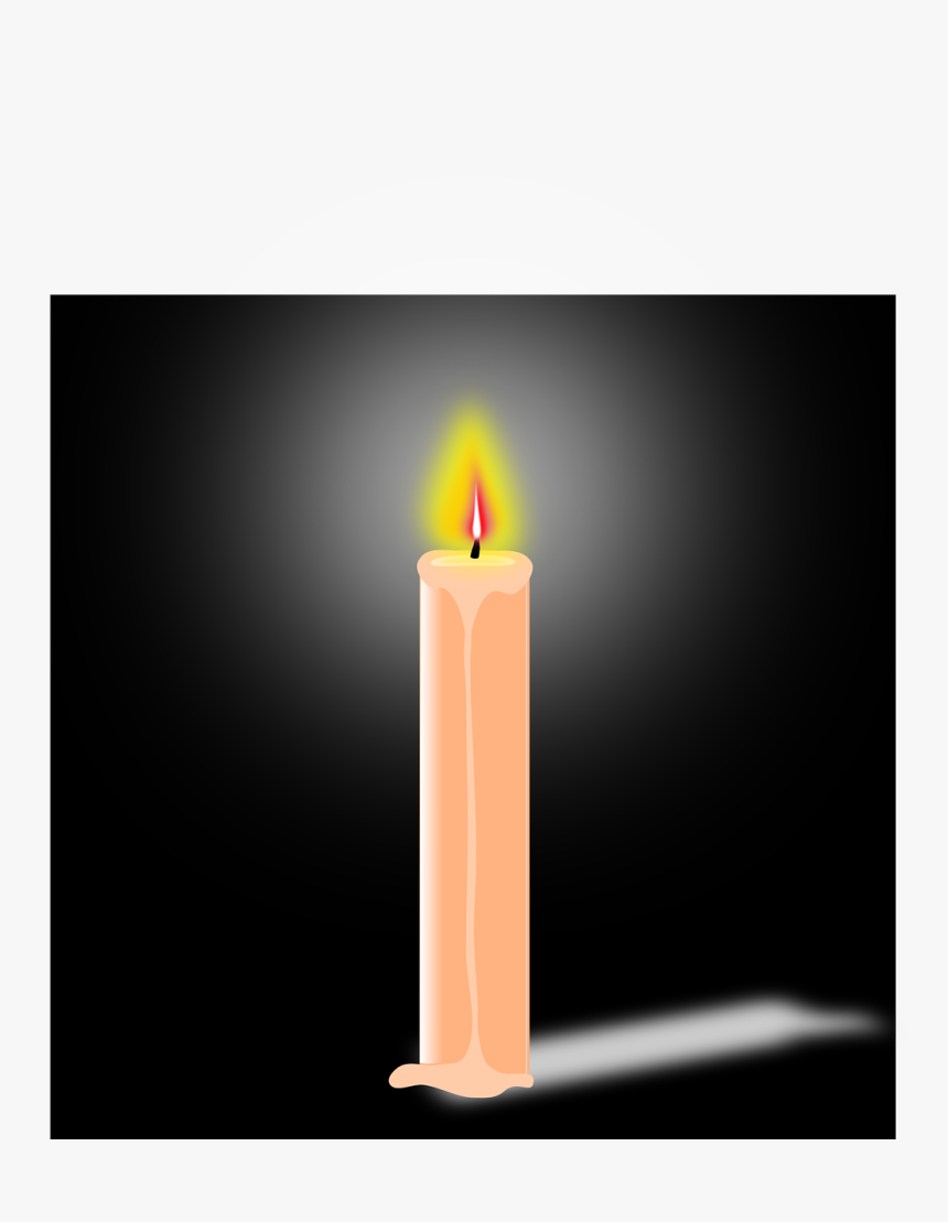 Candle Flame Heat Light Fire Png Image - Candle Case Flat Vector Hd 1080p, Transparent Png, Free Download