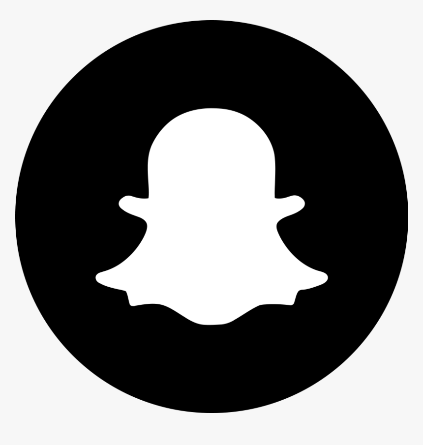 Snapchat Logo Png - Black Snapchat Logo Png, Transparent Png, Free Download