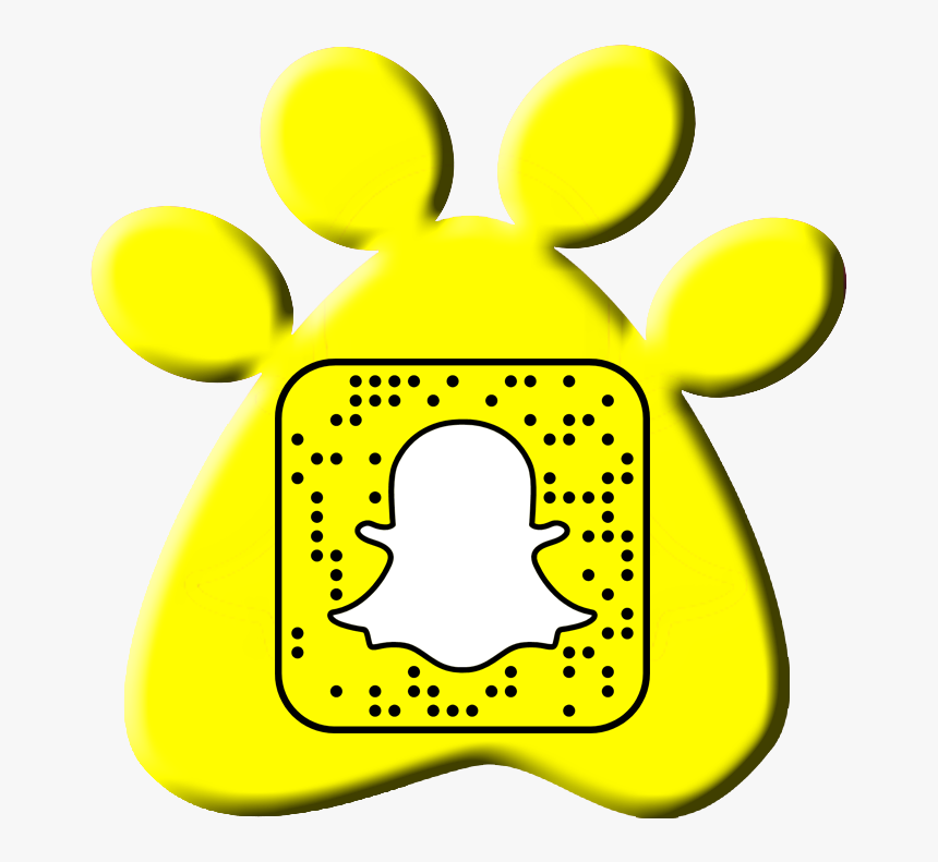 Snapchat Code On Yellow Paw Print Icon - Zoie Burgher Snapchat Code, HD Png Download, Free Download