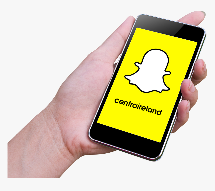 Snapchat - Touchscreen - Phone With Snapchat Transparent, HD Png Download, Free Download