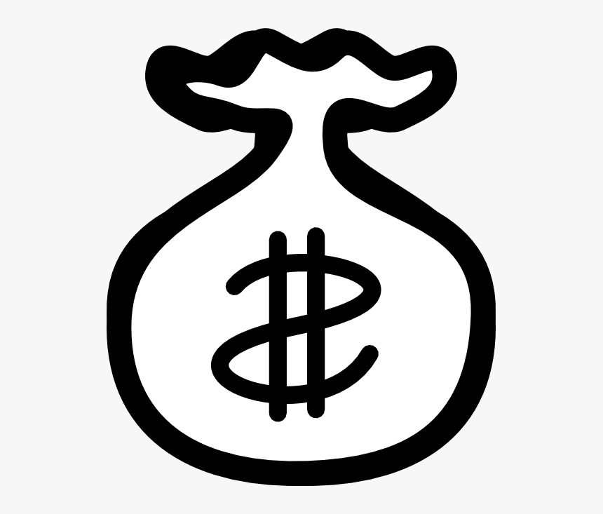 Money - Clipart - Black - And - White - Money Clipart Black And White Png, Transparent Png, Free Download