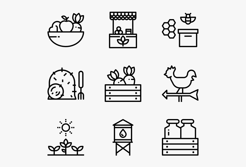 Farm - Construction Line Icon, HD Png Download, Free Download